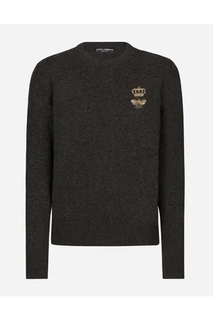 Dolce & Gabbana Strickwaren - Rundhalspullover Wolle mit Stickerei