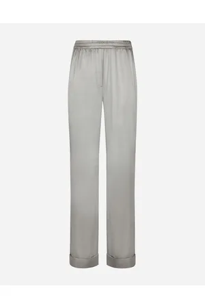 Dolce & Gabbana Hosen und Shorts - Pyjamahose aus Satin mit Paspelierung