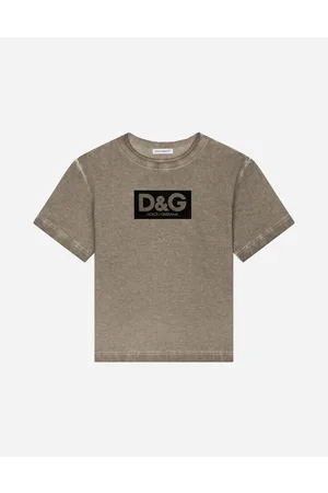 Dolce & Gabbana T-Shirts und Sweatshirts - T-Shirt aus Jersey Heißsiegel-Logoprint