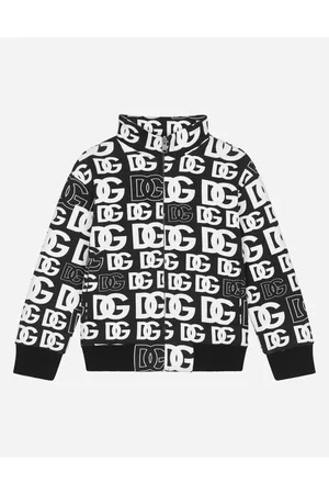 Dolce & Gabbana T-Shirts und Sweatshirts - Sweatjacke aus Jersey mit Reißverschluss DG-Logoprint