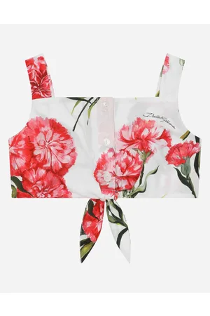 Dolce & Gabbana Children best seller selection - Top aus Popeline Nelken-Print