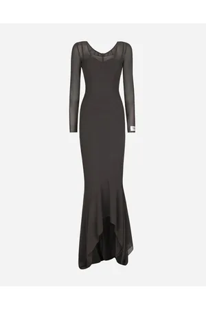 Dolce & Gabbana Kleider - Langes Kleid aus Georgette
