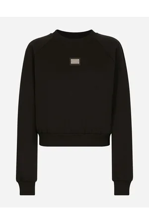 Dolce & Gabbana T-Shirts und Sweatshirts - Sweatshirt aus Funktionsjersey mit Plakette