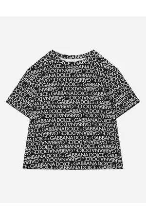 Dolce & Gabbana T-Shirts und Sweatshirts - Kurzarm-T-Shirt aus Jersey Logomania-Print