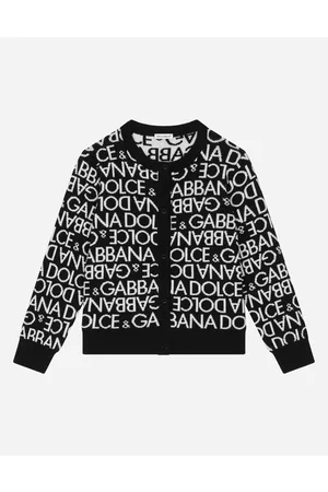 Dolce & Gabbana Strickwaren - Strickcardigan mit DG-Jacquardlogo allover