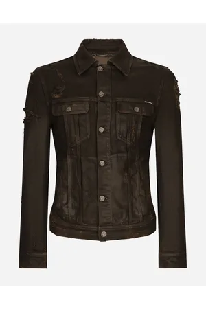 Dolce & Gabbana Jeans - Jeansjacke Stretch gewachst mit Rissen