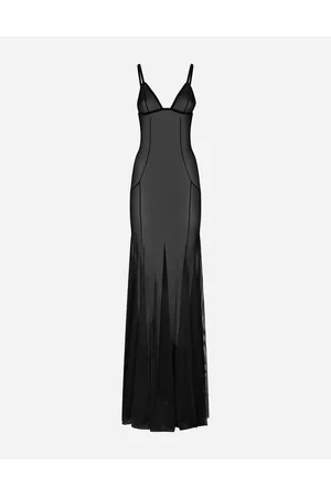 Dolce & Gabbana Kleider - Langes Slip Dress aus Tüll
