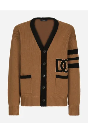 Dolce & Gabbana Wollcardigan Patentmuster Dg-logopatch - Mann Strickwaren Wolle M