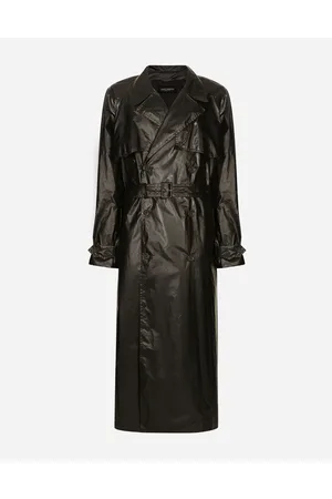 Dolce & Gabbana Zweireihiger Trenchcoat Aus Beschichtetem Nylon - Mann Mäntel Und Jacken Stoff 48