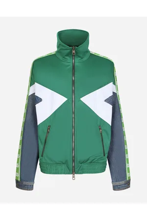Dolce & Gabbana Jacke Aus Gewaschenem Denim Und Funktionsjersey - Mann S