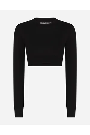 Dolce & Gabbana Kurzer Rundhalspullover Aus Seide - Frau Strickwaren 38