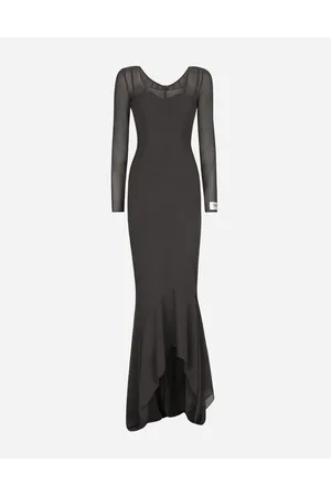 Dolce & Gabbana Kim Long Georgette Dress - Frau Kleider Seide 36