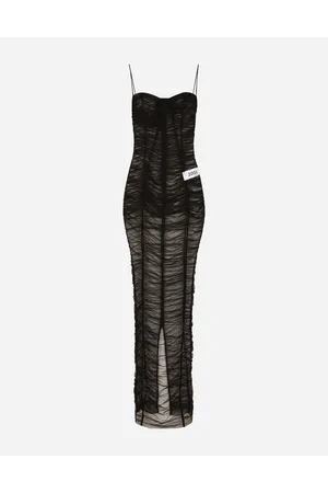 Dolce & Gabbana Kim Long Draped Tulle Dress - Frau Kleider 38