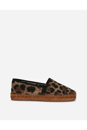 Dolce & Gabbana Espadrilles Aus Stoff Leoprint - Frau Flat Animalprint 36