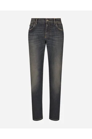 Dolce & Gabbana Jeans Regular Stretch Blau Gewaschen - Mann Jeans Baumwolle 44