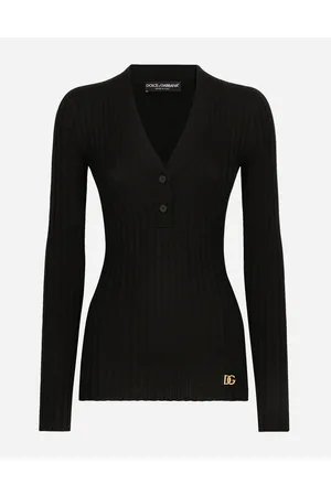 Dolce & Gabbana Wollpullover Mit Flachem Rippenmuster - Frau Strickwaren Wolle 36