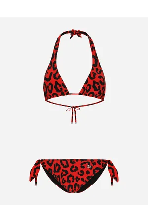 Dolce & Gabbana Gepolsterter Triangel-bikini Leoprint - Frau Beachwear 1