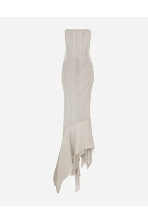 Dolce & Gabbana Kim Long Silk Georgette Dress - Frau Kleider Seide 36
