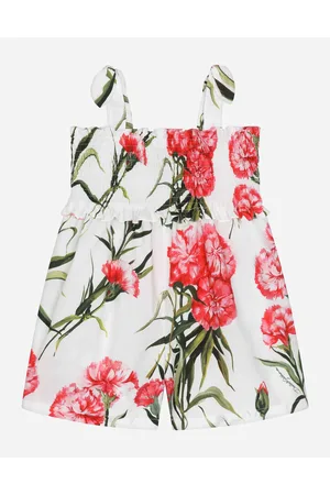 Dolce & Gabbana Strampler Aus Popeline Nelken-print - Frau 10 Years