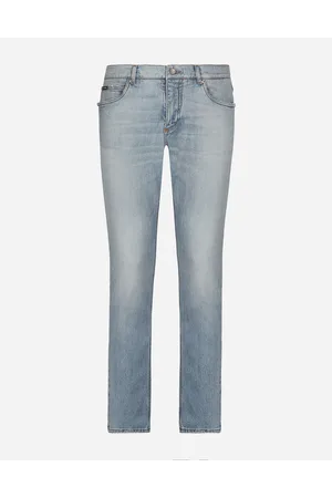 Dolce & Gabbana Jeans Regular Stretch Gewaschen Mit Abriebstellen - Mann Jeans Denim 48