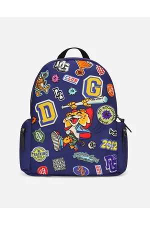 Dolce & Gabbana Rucksack Aus Bedrucktem Nylon - Mann Accessoires Stoff Onesize