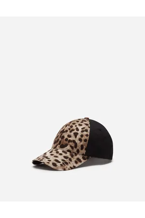 Dolce & Gabbana Basecap Aus Baumwollstretch Leoprint - Mann Hüte Und Handschuhe 57