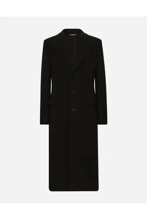Dolce & Gabbana Einreihiger Jerseymantel Aus Technischer Wolle - Mann Mäntel Und Jacken Wolle 44