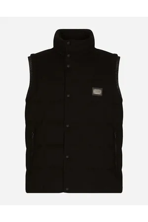 Dolce & Gabbana Jerseyweste Mit Logoplakette - Mann Mäntel Und Jacken Baumwolle 44