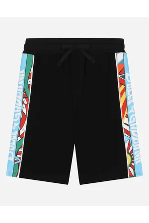 Dolce & Gabbana Jogging-bermudas Aus Jersey Mit Strei