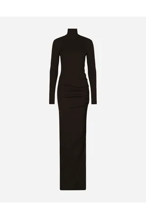 Dolce & Gabbana Langes Jerseykleid Aus Milano Ripp - Frau Kleider Viskose 36