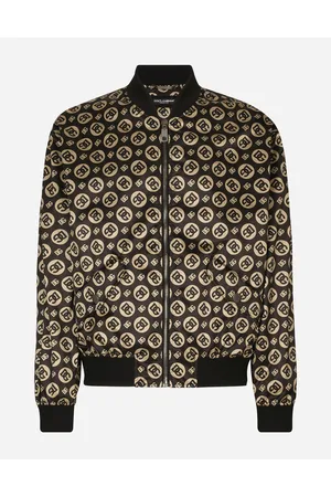 Dolce & Gabbana Nylonjacke Dg-logoprint Allover - Mann Mäntel Und Jacken Satin 44