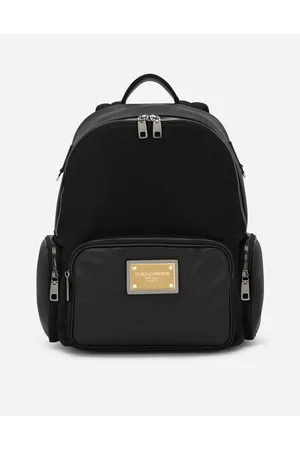 Dolce & Gabbana Rucksack Aus Nylon Und Granata-kalbsleder - Mann Rucksäcke Und Bauchtaschen Stoff Onesize