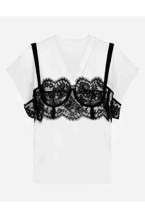 Dolce & Gabbana T-shirt Scollo V - Frau T-shirts Und Sweatshirts Wei� 36