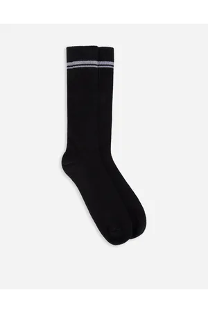 Dolce & Gabbana Stretch Cotton Socks With Jacquard Dg Logo - Mann Socken Xl