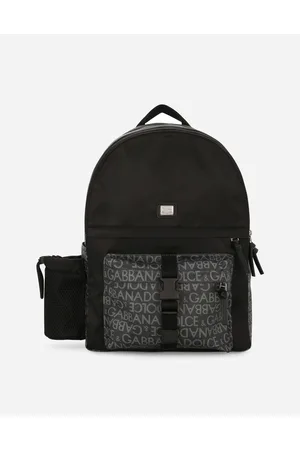 Dolce & Gabbana Rucksack Aus Nylon Mit Jacquardlogo-details - Mann Accessoires Leder Onesize