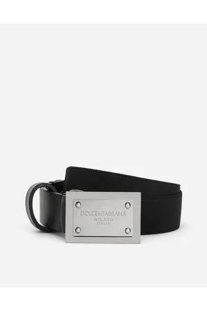 Dolce & Gabbana Gürtel Mit Logoplakette - Mann Accessoires Stoff S