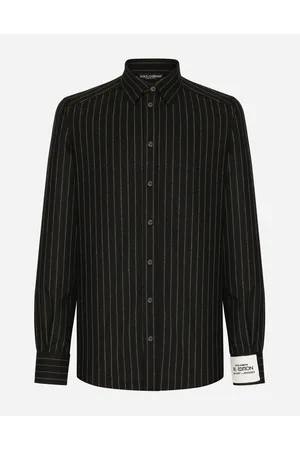 Dolce & Gabbana Hemd Aus Elastischem Wollflanell - Mann Hemden #n/d Wolle 37