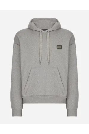 Dolce & Gabbana Jersey-sweatshirt Mit Kapuze Und Logoplakette - Mann Sweatshirts Baumwolle 46