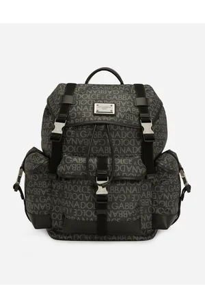 Dolce & Gabbana Rucksack Aus Beschichtetem Jacquard - Mann Rucksäcke Und Bauchtaschen Stoff Onesize