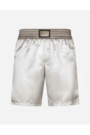Dolce & Gabbana Mittellange Badeshorts Mit Strei