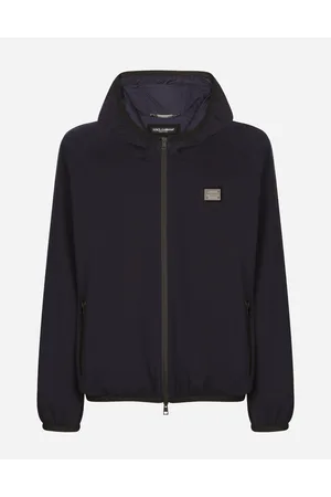 Dolce & Gabbana Jacke Aus Jersey Mit Kapuze - Mann Mäntel Und Jacken 48