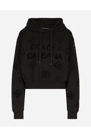 Dolce & Gabbana Sweatshirt Aus Jersey Mit Cut-out-stickerei Dg-logo - Frau T-shirts Und Sweatshirts 36