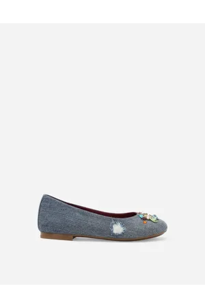 Dolce & Gabbana Ballerina Aus Patchwork-denim - Frau Schuhe (24-38) Mehrfarbig 30