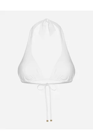 Dolce & Gabbana Triangel-bikinitop Mit Polsterung - Frau Beachwear Wei� Jersey 1