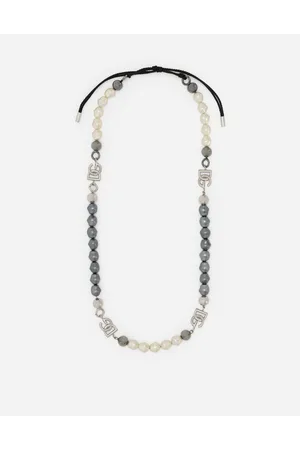 Dolce & Gabbana Kordelhalskette Mit Perlen „marina“ - Mann Bijoux Mehrfarbig Metall Pz