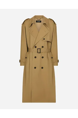 Dolce & Gabbana Zweireihiger Trenchcoat Aus Baumwolle - Mann Mäntel Und Jacken 48