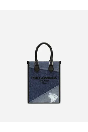 Dolce & Gabbana Kleine Tasche Aus Patchwork-denim - Mann Shopper Mehrfarbig Onesize