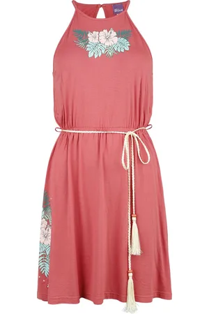Disney Stitch - Blumen Mittellanges Kleid