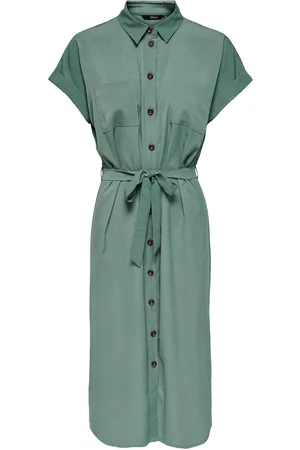 ONLY Onlhannover S/S Shirt Dress Mittellanges Kleid