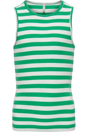 ONLY Kogkenya Rib Strike Tank Top Langarmshirt weiß